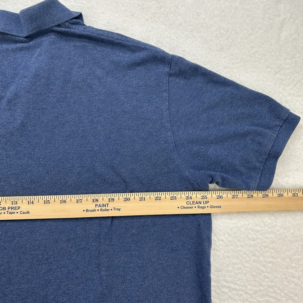 Polo Ralph Lauren Shirt Mens 2XL Blue Short Sleeve Classic Fit Polo Embroidered